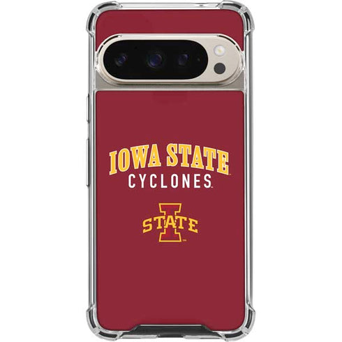 Iowa State University Collegiate Text Pixel 9/9 Pro Clear Case